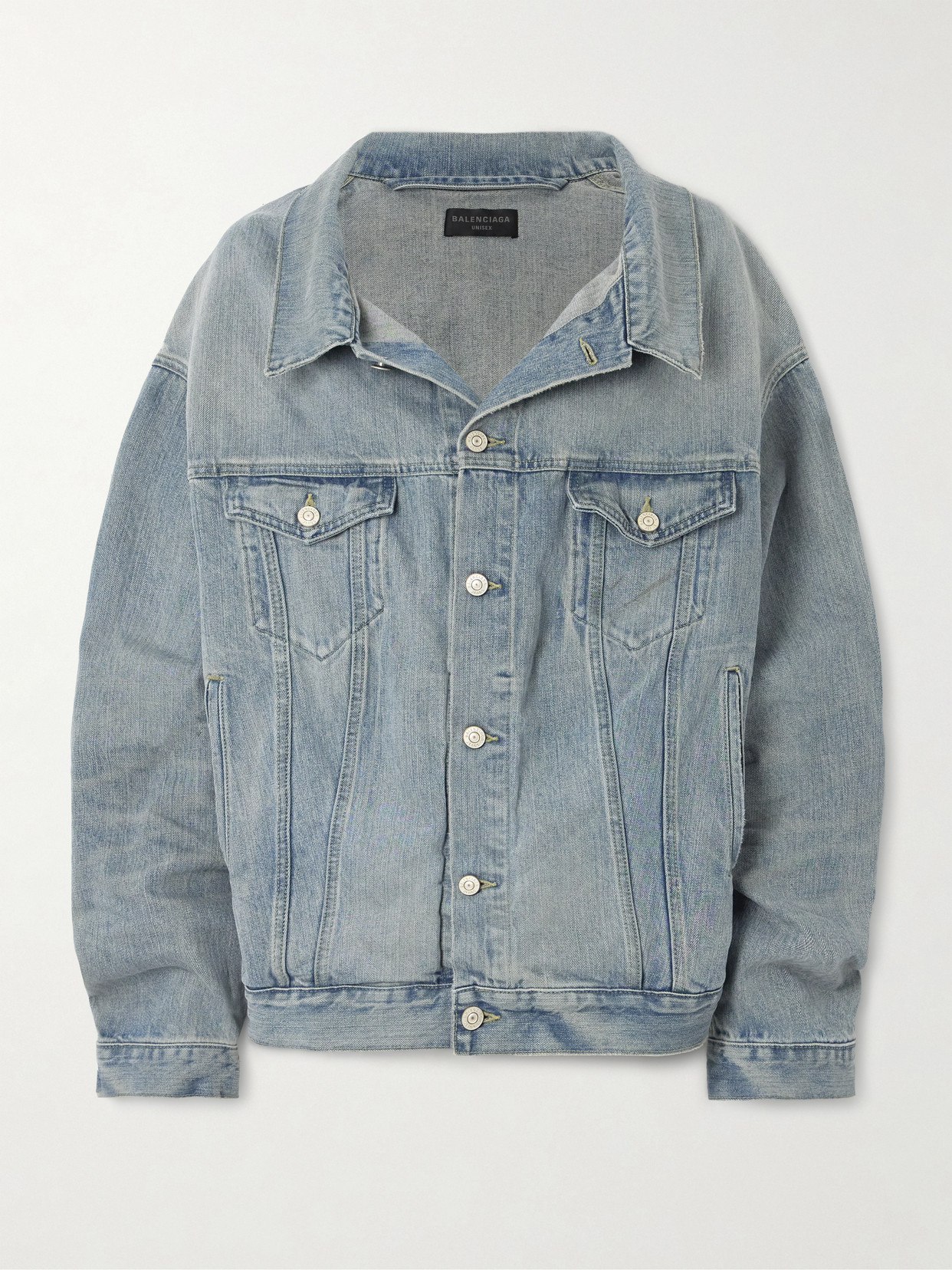 Balenciaga Denim Jacket In Blue