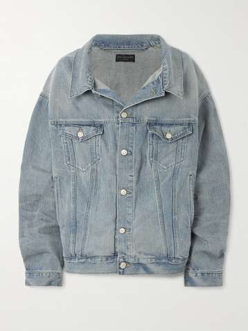 Balenciaga denim jacket price deals