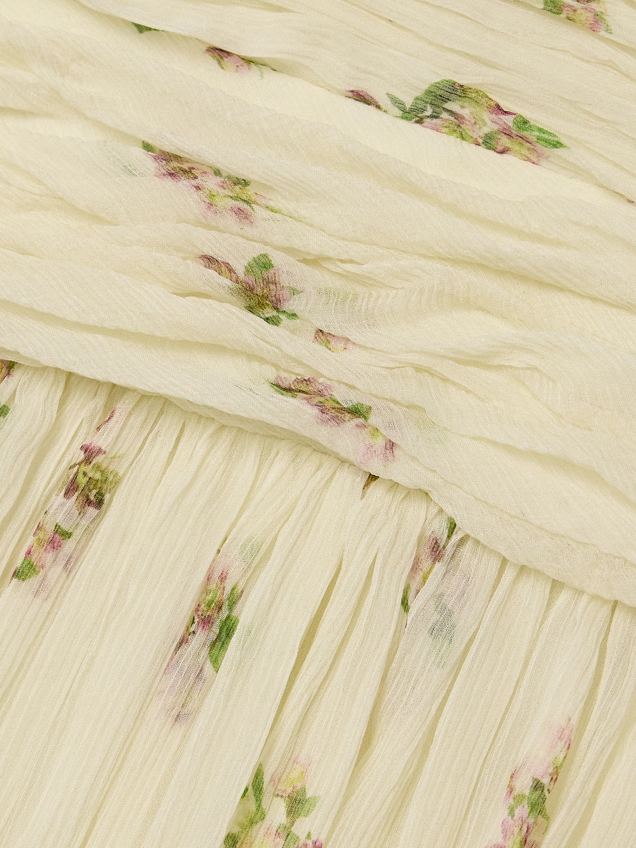 Adam Lippes Estelle Floral-printed Silk Crepon Maxi Dress In Cream