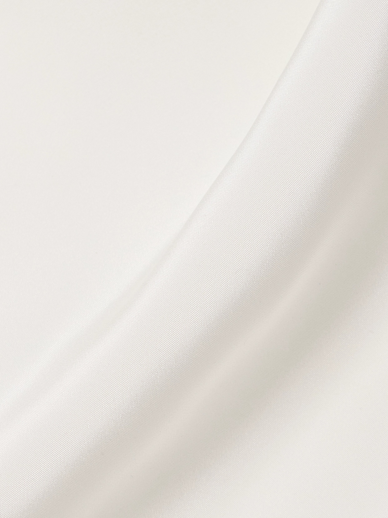 Adam Lippes Drape Neck Sleeveless Silk Crepe Tunic Top In Ivory