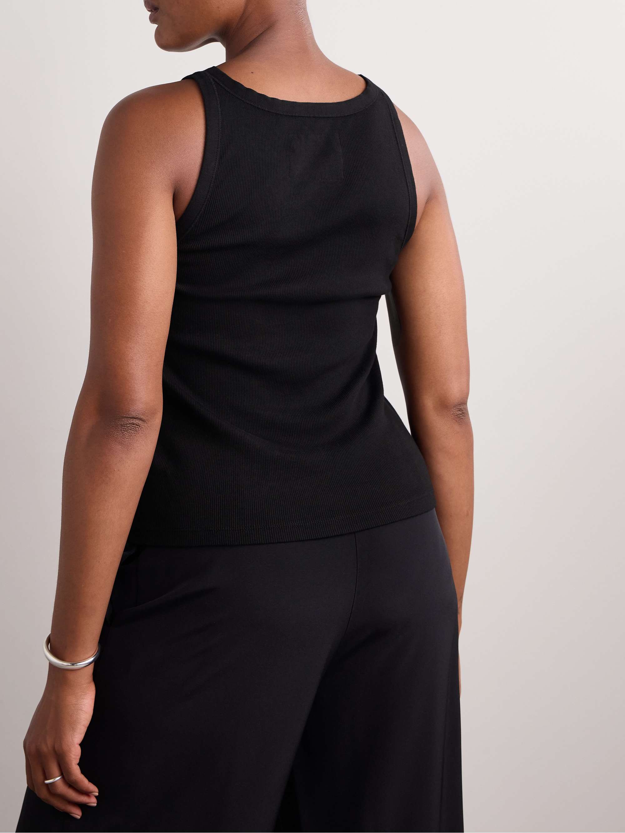 NILI LOTAN Jennifer ribbed cotton-jersey tank