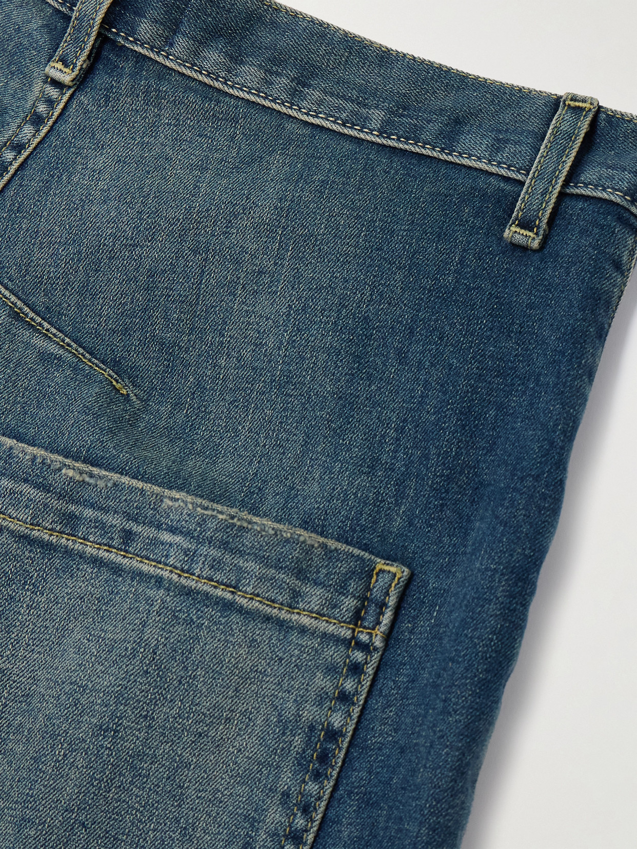 Nili Lotan Welder High Waist Wide Leg Jeans In Blue