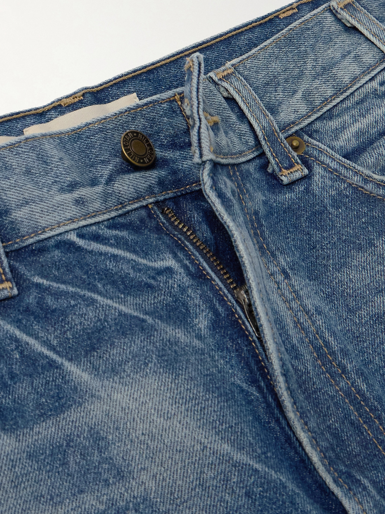 Shop Nili Lotan Joan High-rise Straight-leg Jeans In Blue