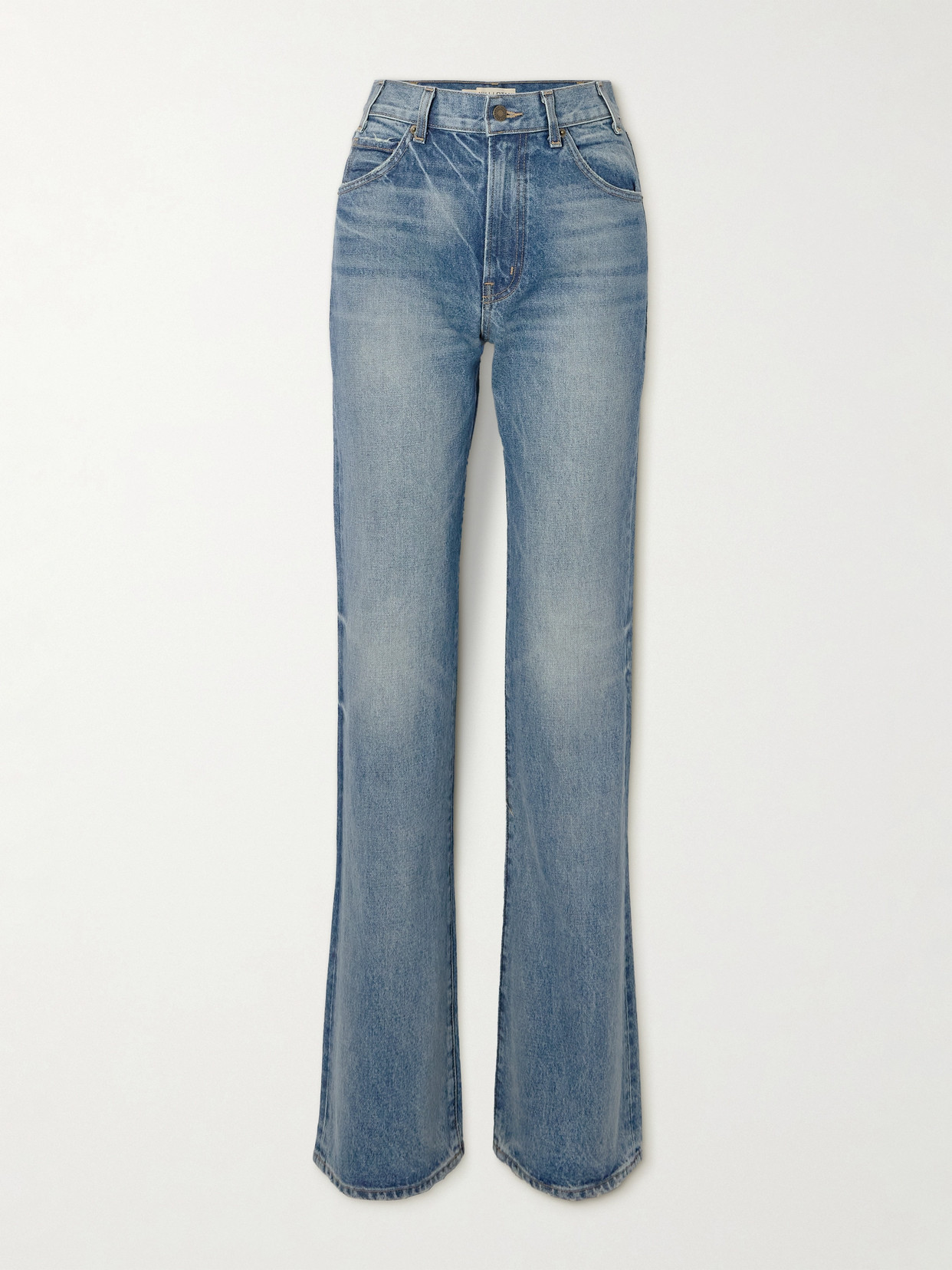 Nili Lotan Joan High-rise Straight-leg Jeans In Blue