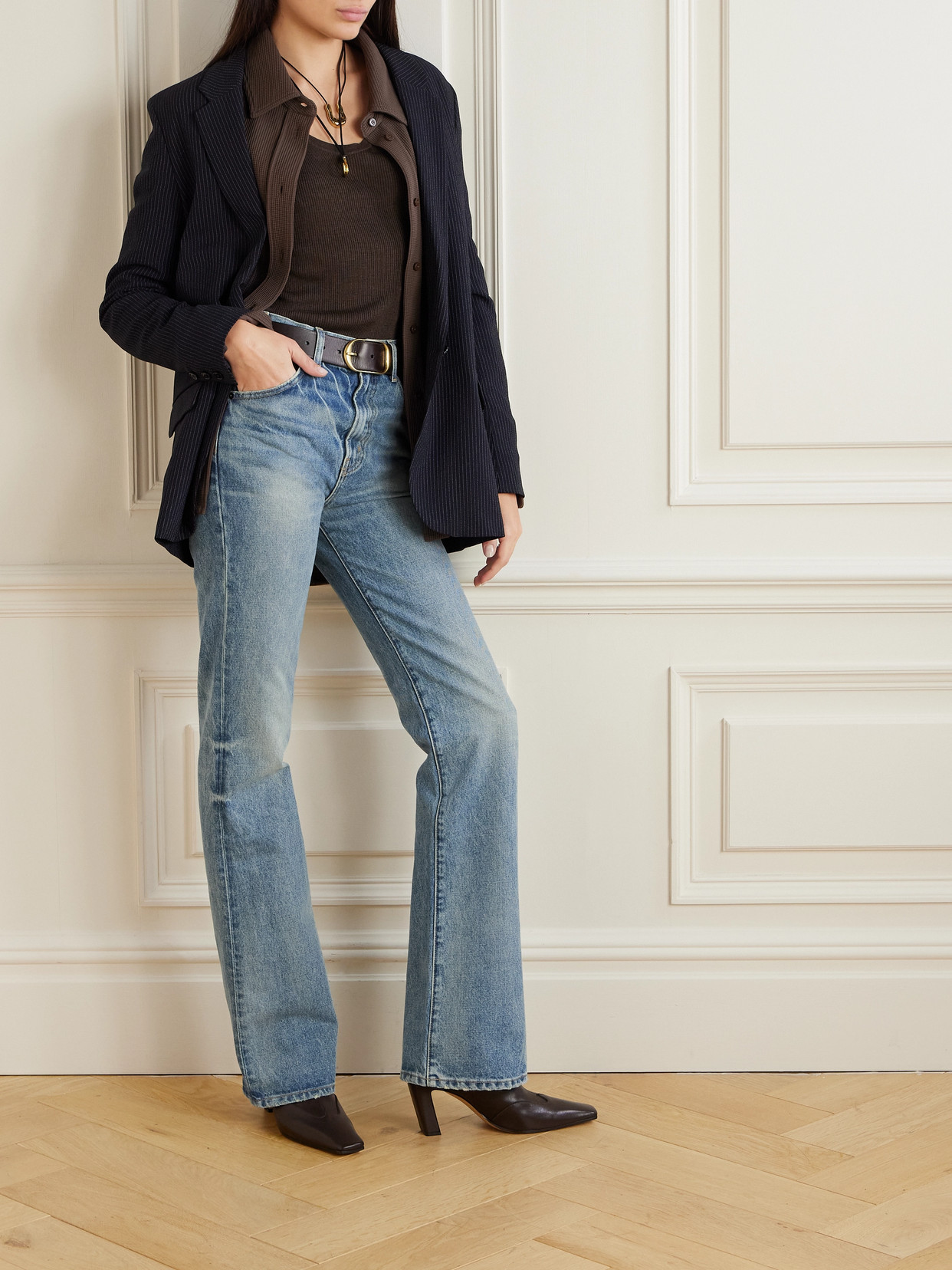 NILI LOTAN JOAN HIGH-RISE STRAIGHT-LEG JEANS