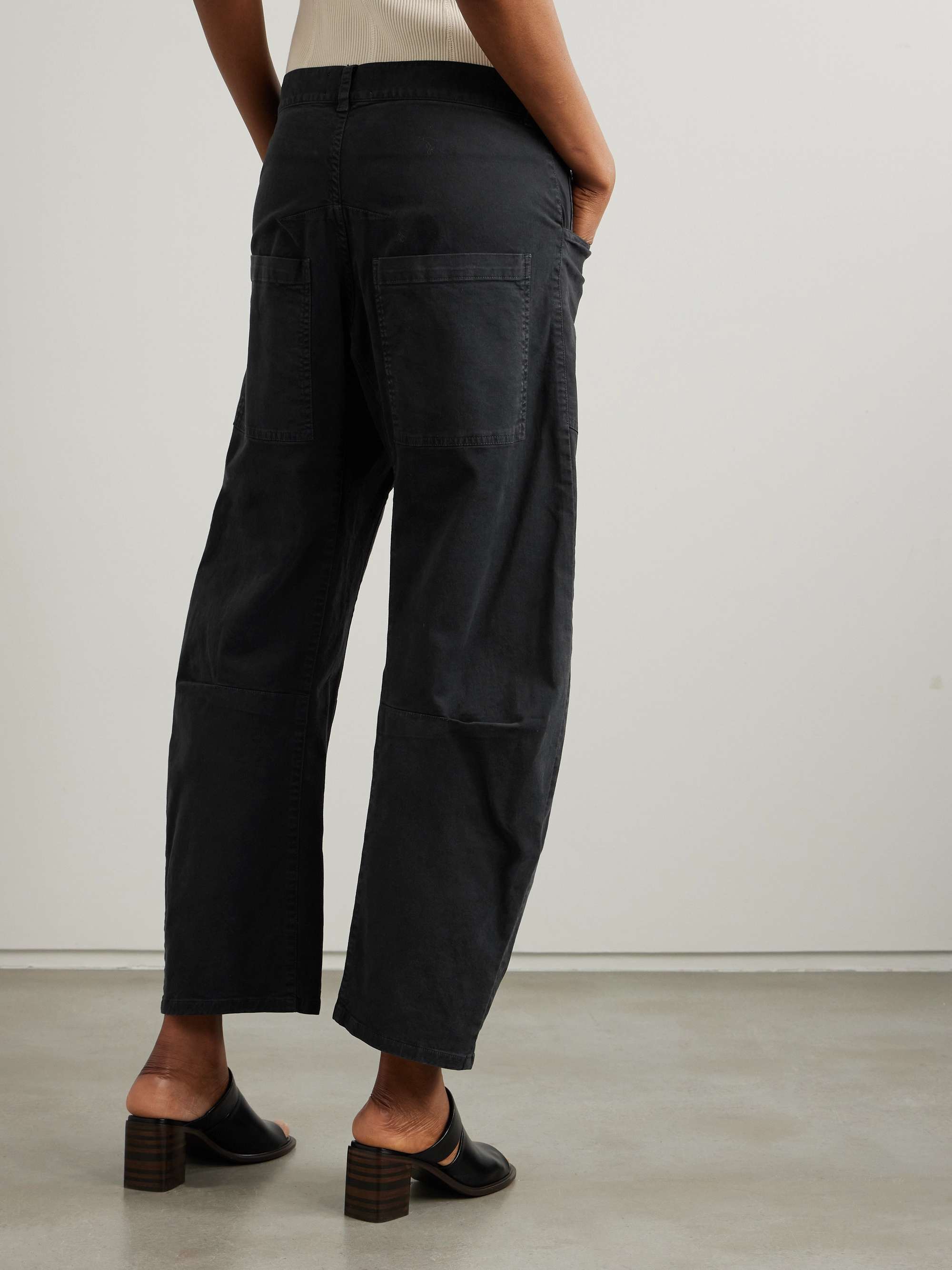 NILI LOTAN Shon cotton-blend twill tapered pants