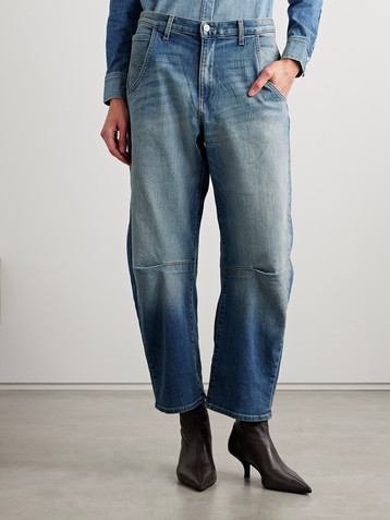 Nili Lotan Emerson mid-rise barrel-leg jeans