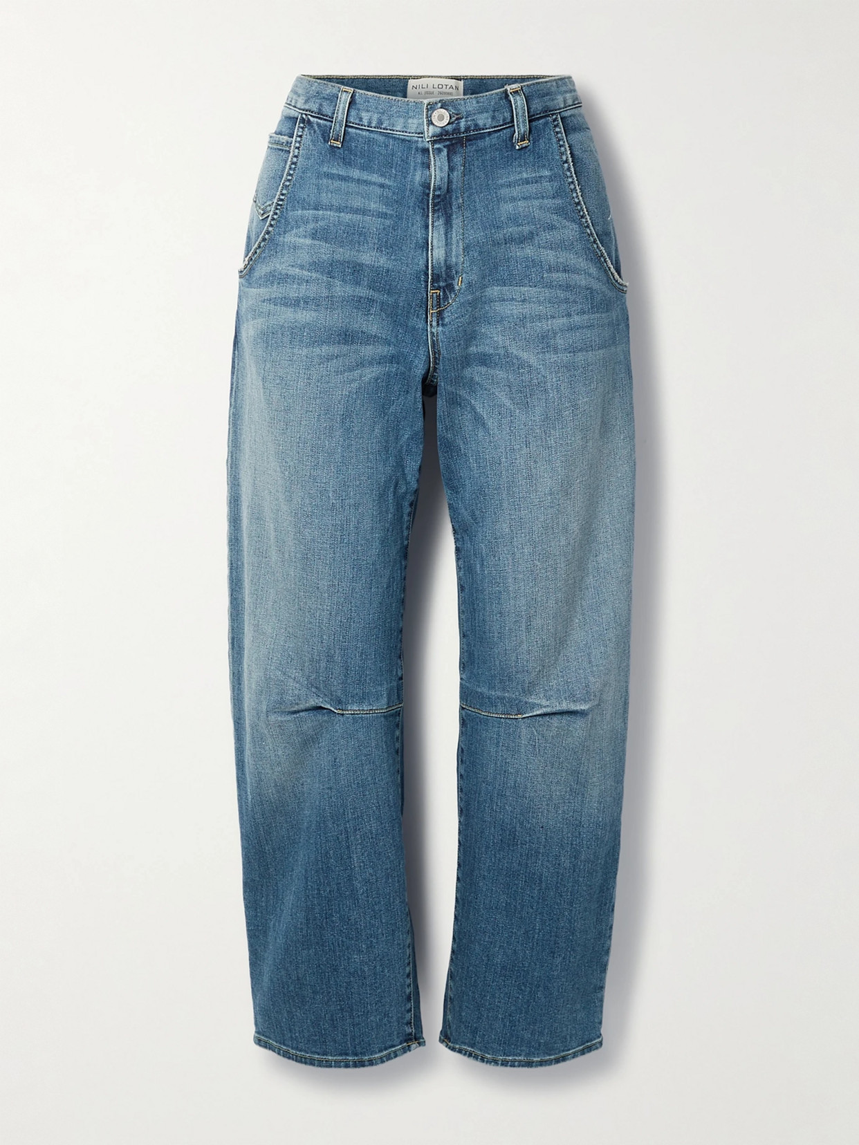 Nili Lotan - Emerson Mid-rise Barrel-leg Jeans - Blue
