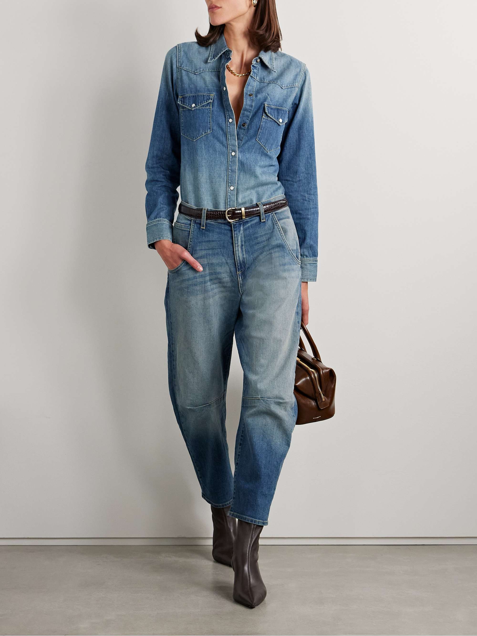 NILI LOTAN Emerson high-rise tapered jeans