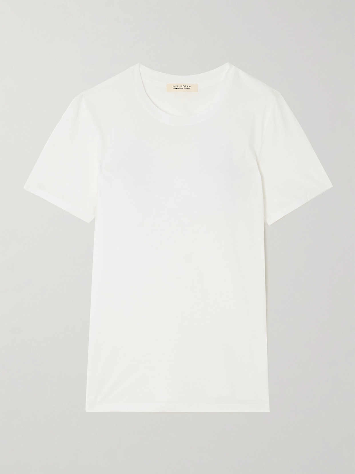 Nili Lotan Mariela Cotton-jersey T-shirt In White