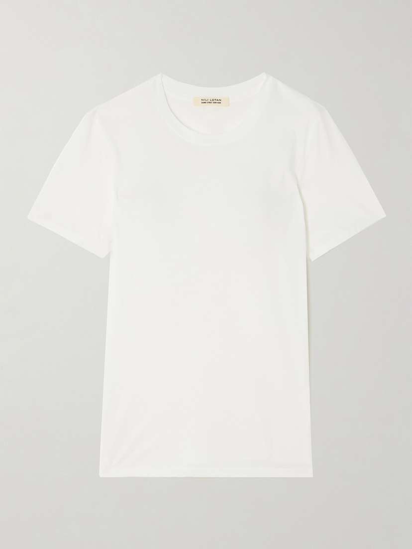 Nili Lotan Mariela Cotton-jersey T-shirt