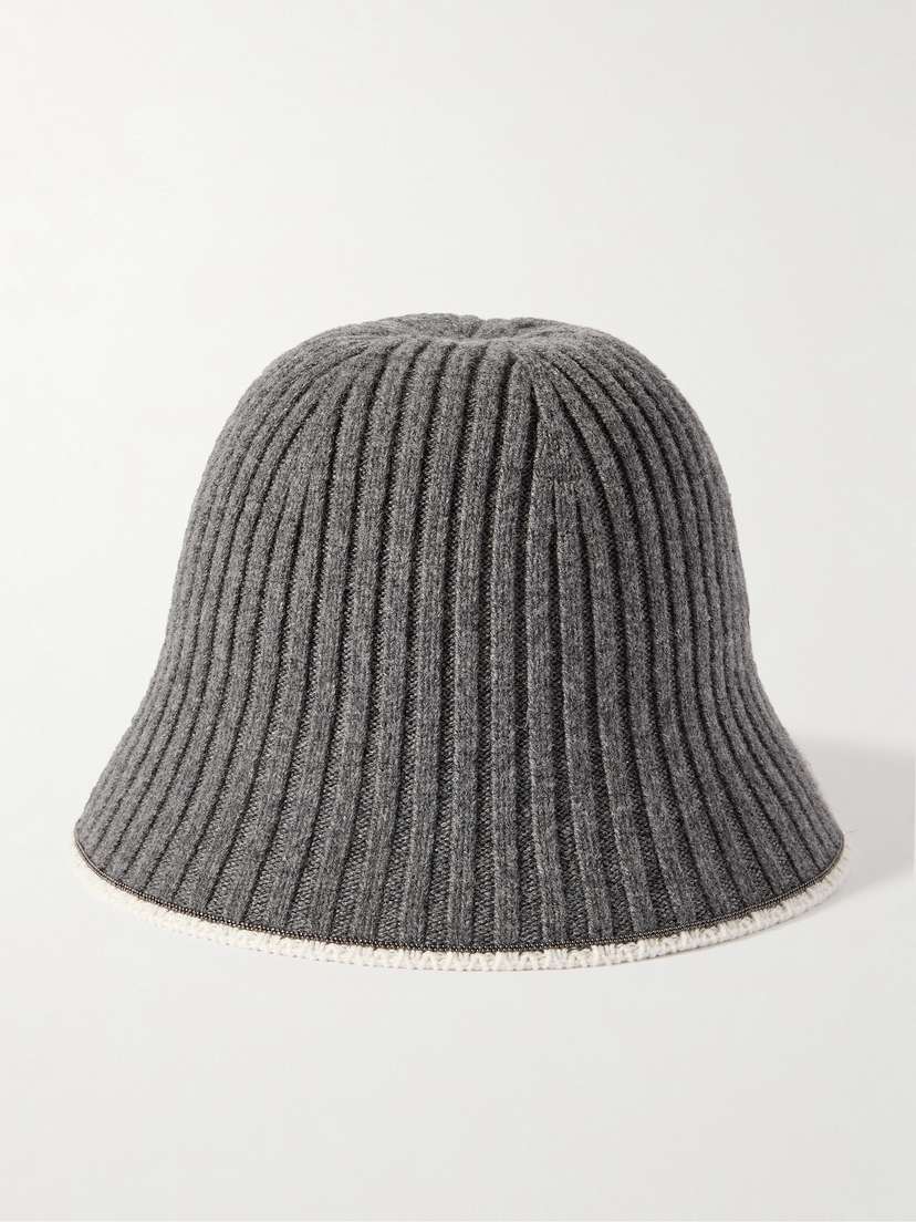 Brunello Cucinelli Ribbed-knit Bucket Hat