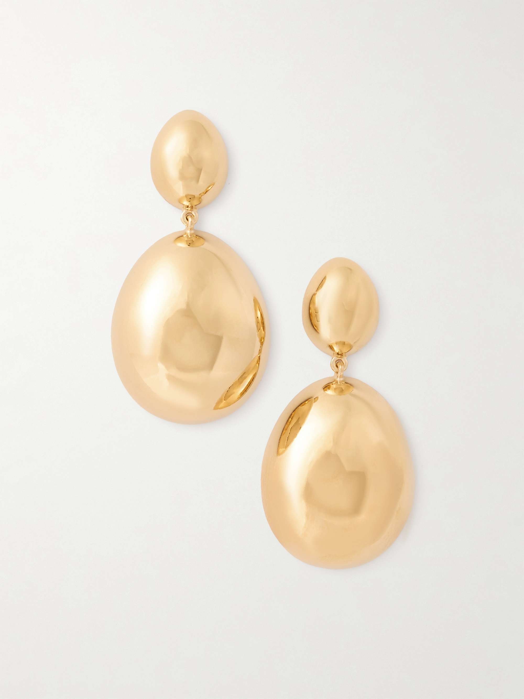 Gold tone earrings