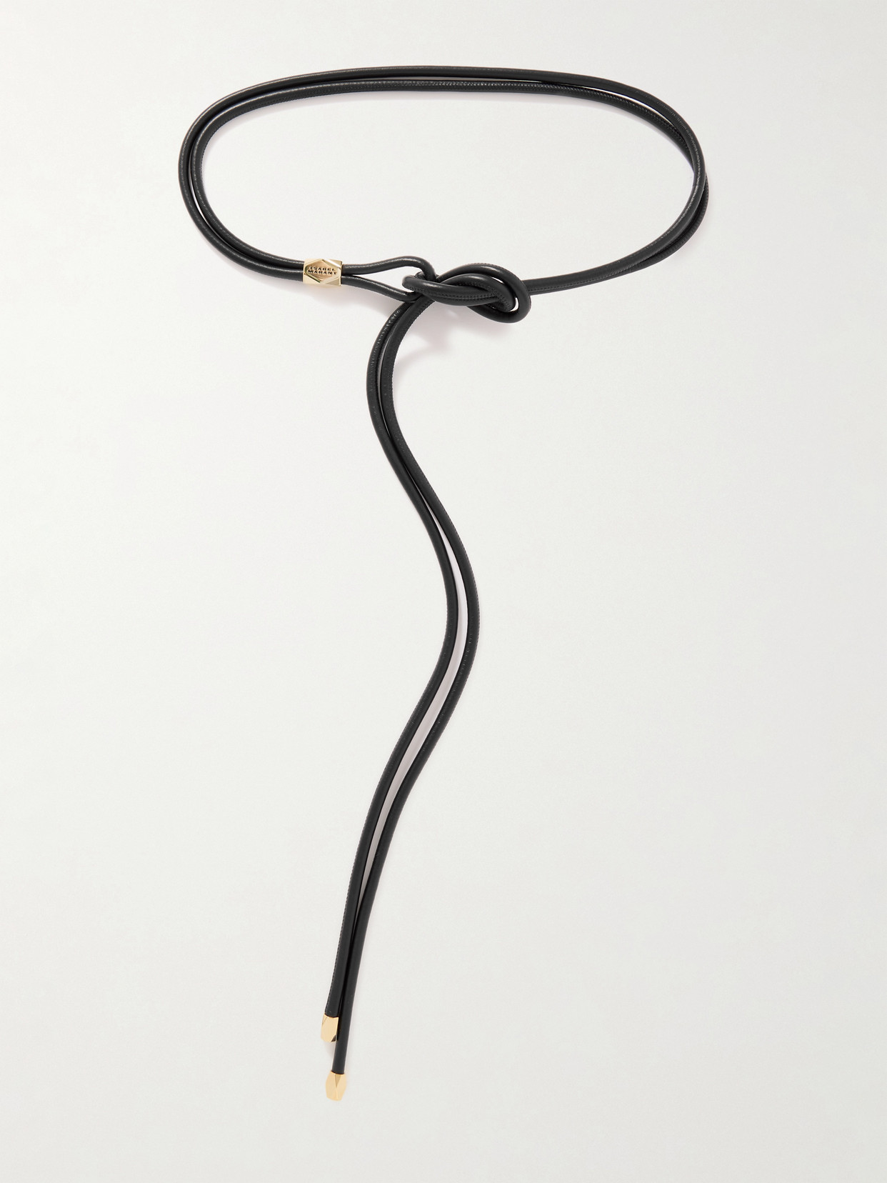 Isabel Marant Silvia Embellished Leather Belt In Black