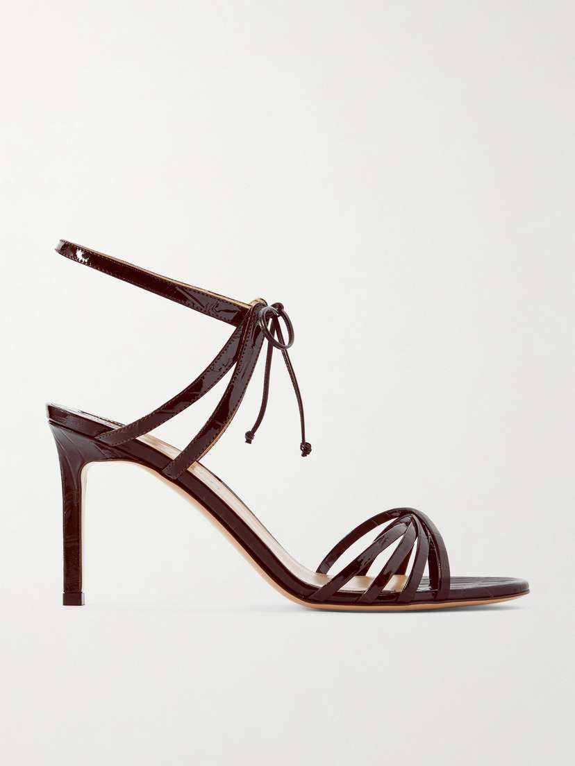 Tom Ford Angelica Croc-effect Leather Sandals
