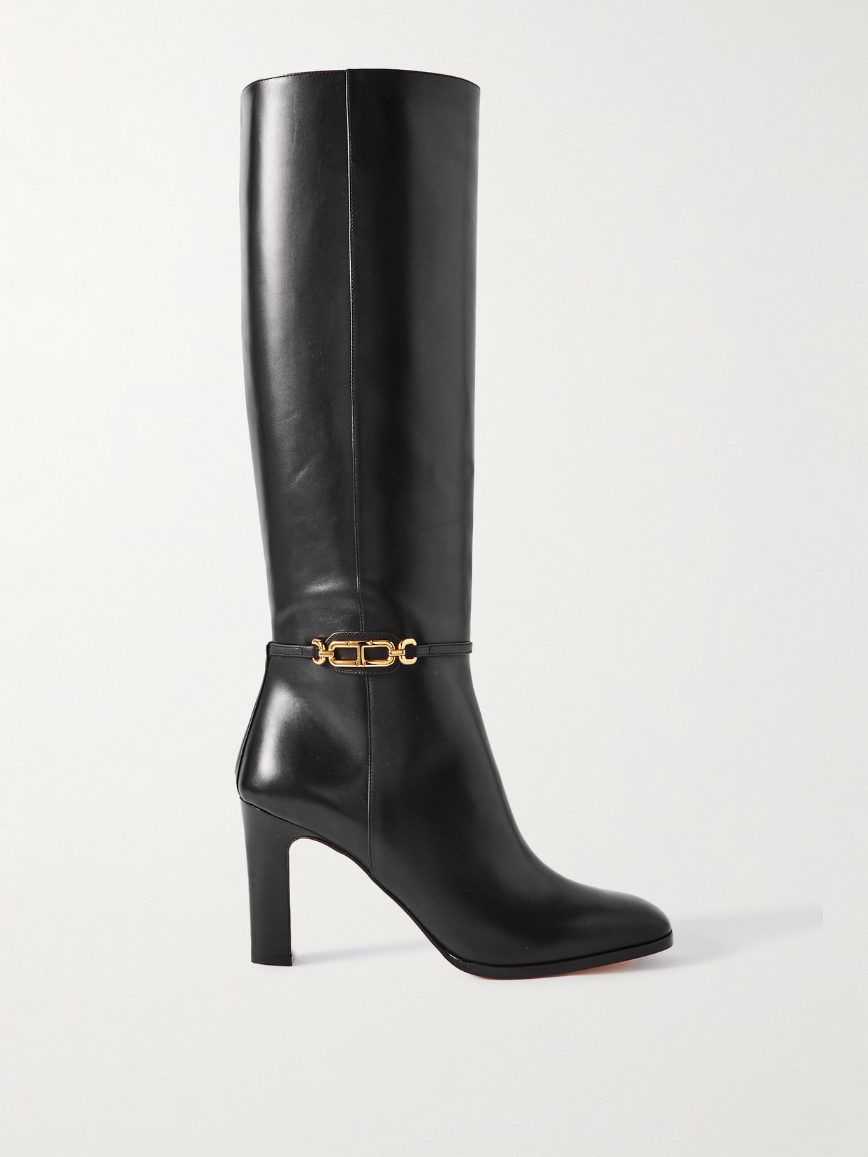 Tom Ford Embellished Leather Boots In Black