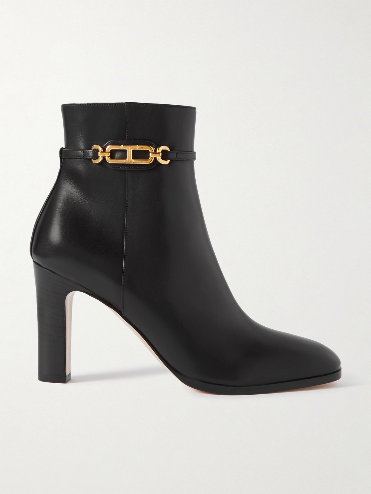 Tom Ford Embellished Patent-leather Boots In Black