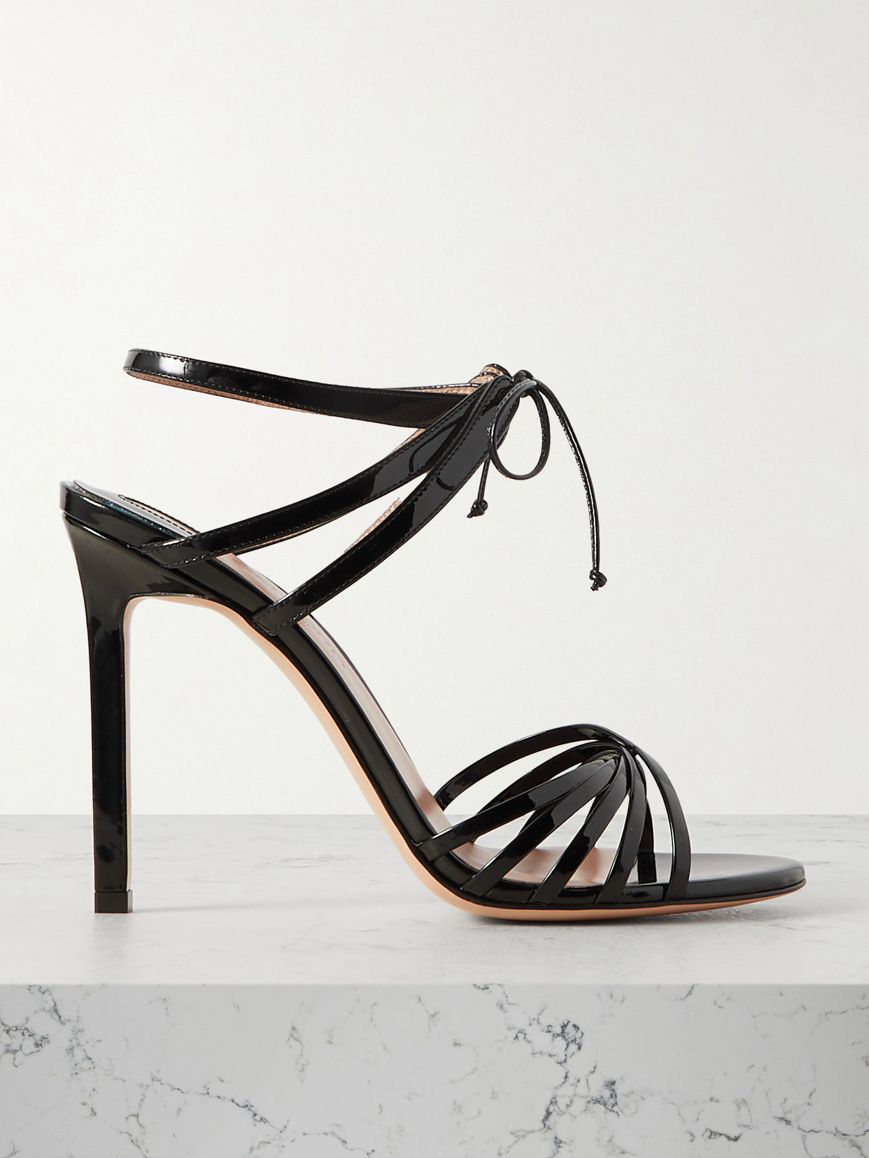 Tom Ford Woman Sandals Charcoal Size 6 Goat Skin In Black