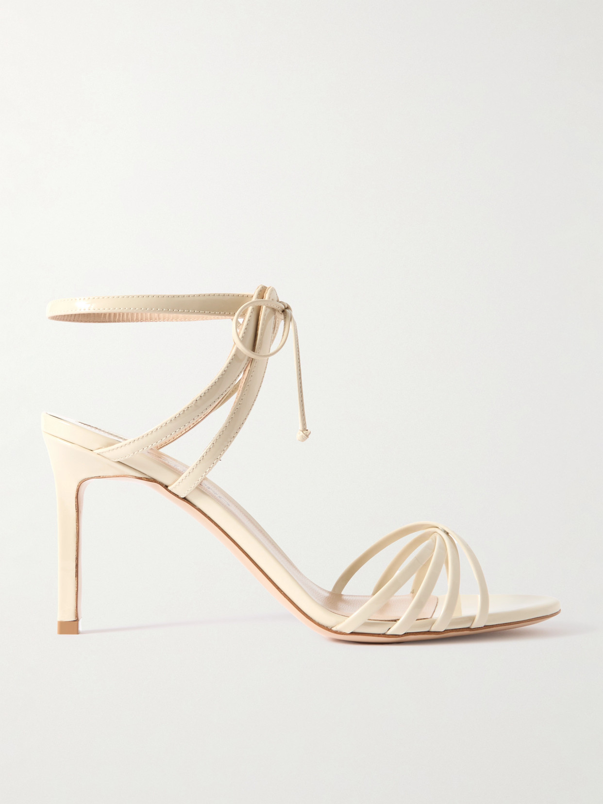 TOM FORD - Patent-leather Sandals - Ivory