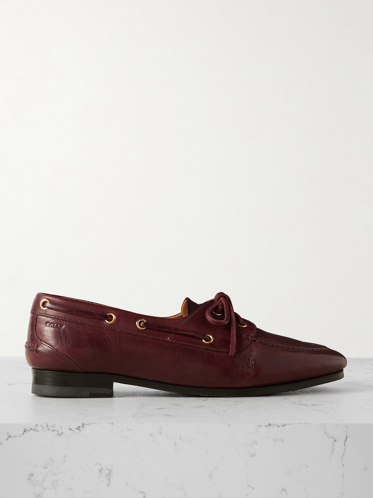 BALLY - Pathy Leather Loafers - Burgundy