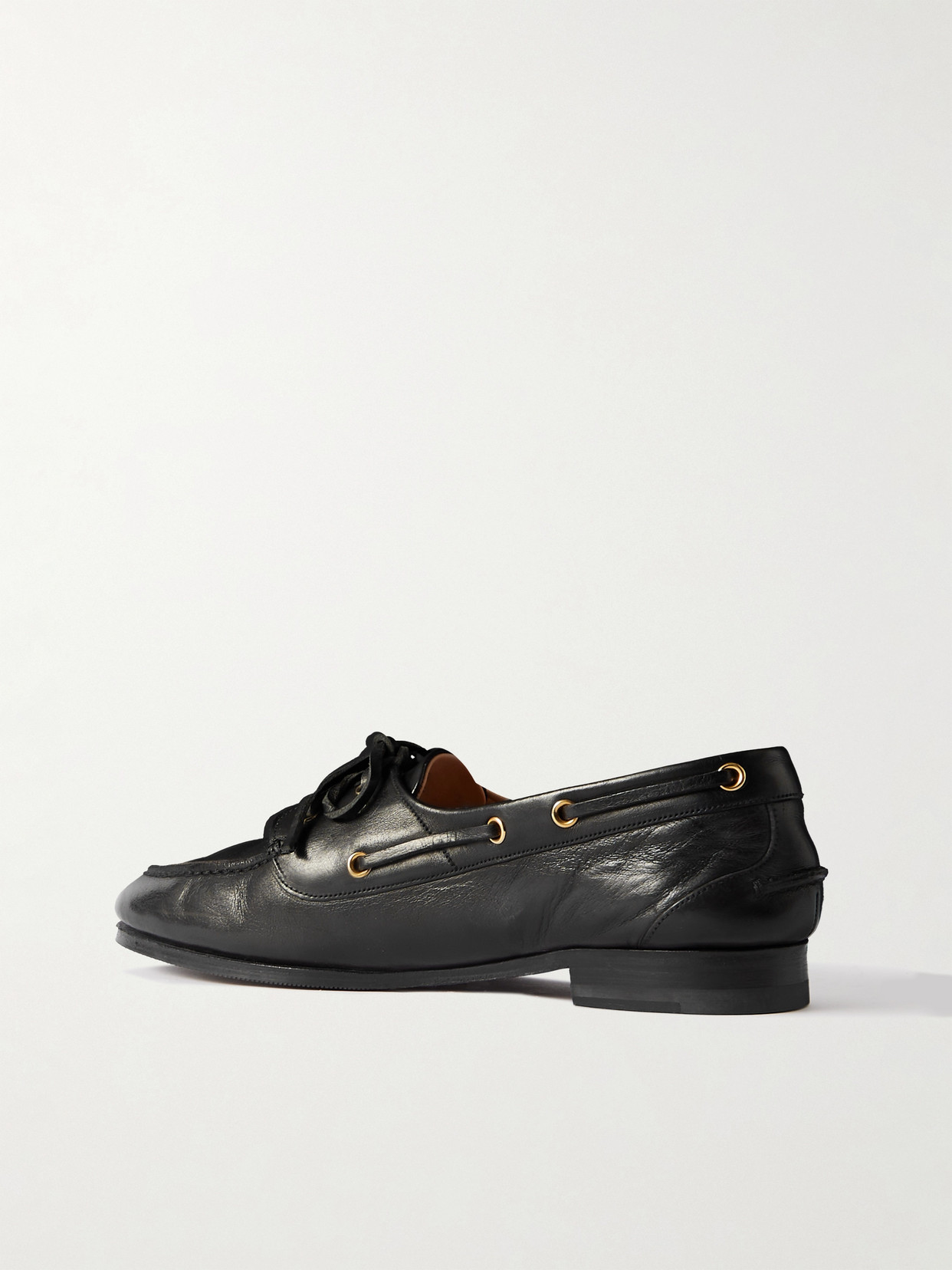 BALLY PATHY LEATHER BOAT SHOES