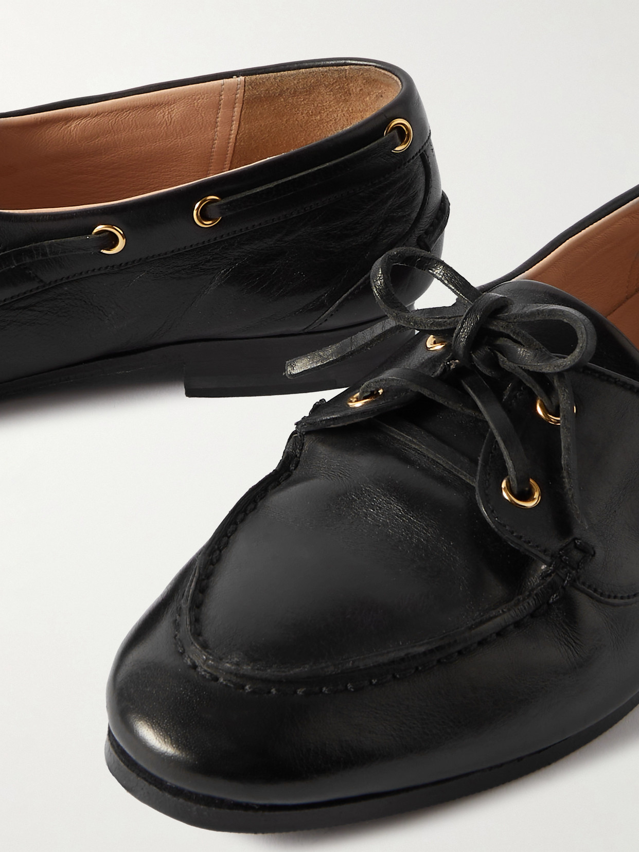 BALLY PATHY LEATHER BOAT SHOES