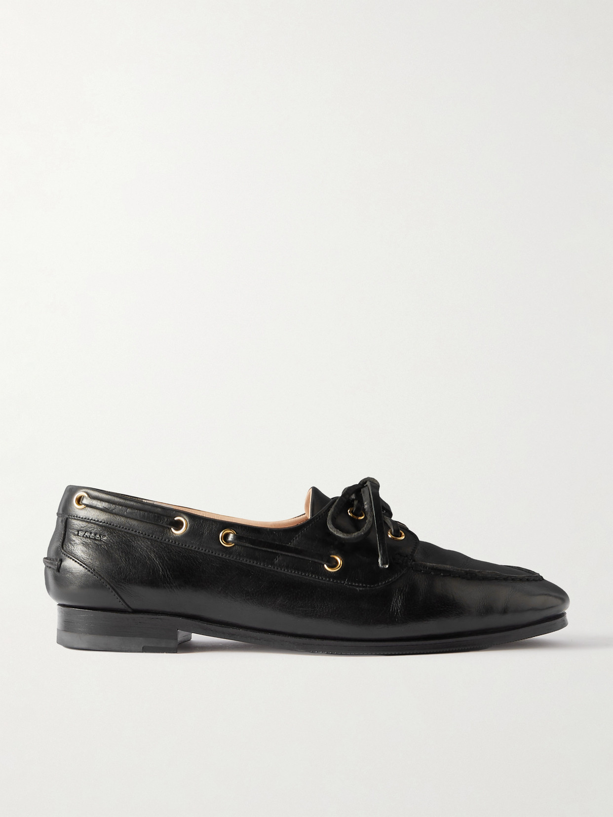 BALLY PATHY LEATHER BOAT SHOES