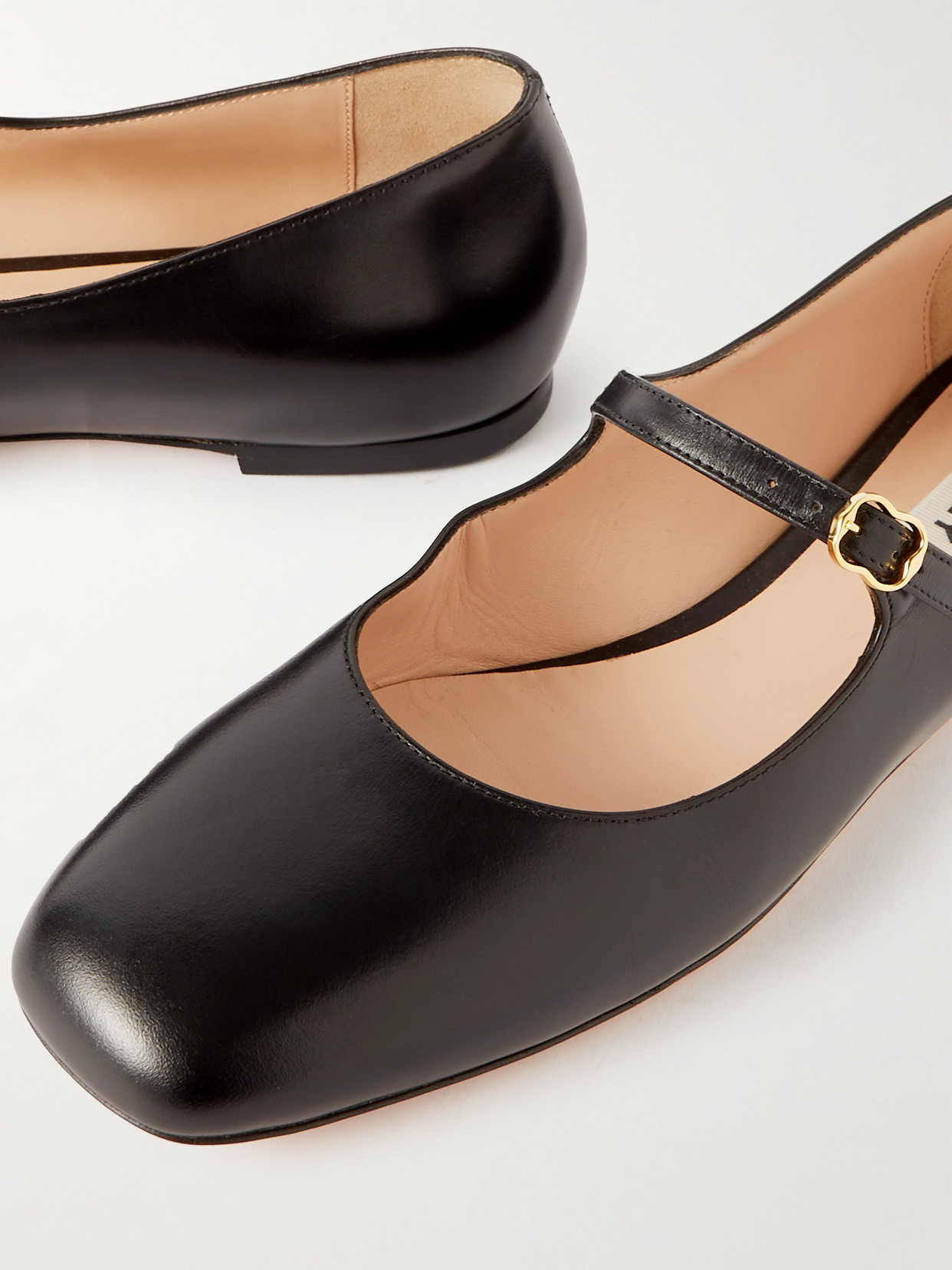 Bally Brushed Leather Mary-jane Shoes In Black