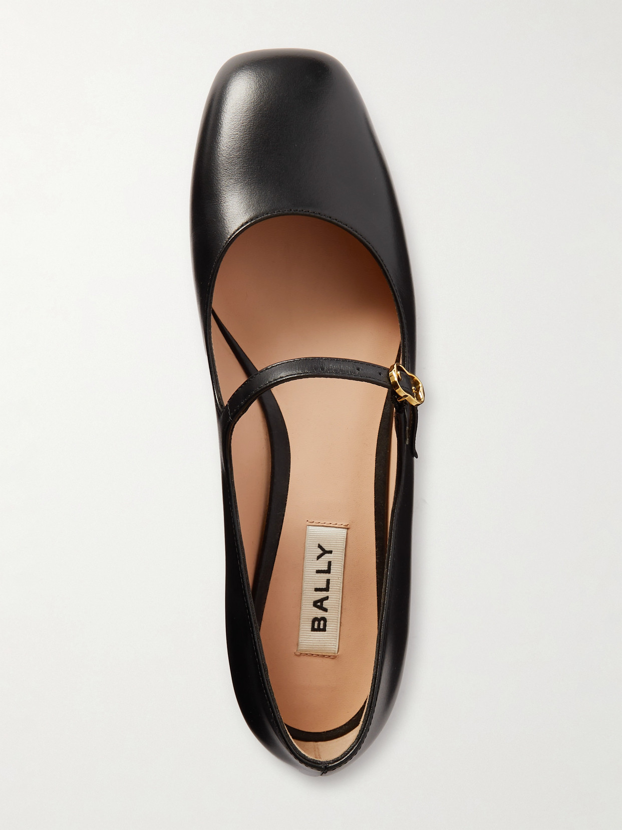 Bally Brushed Leather Mary-jane Shoes In Black