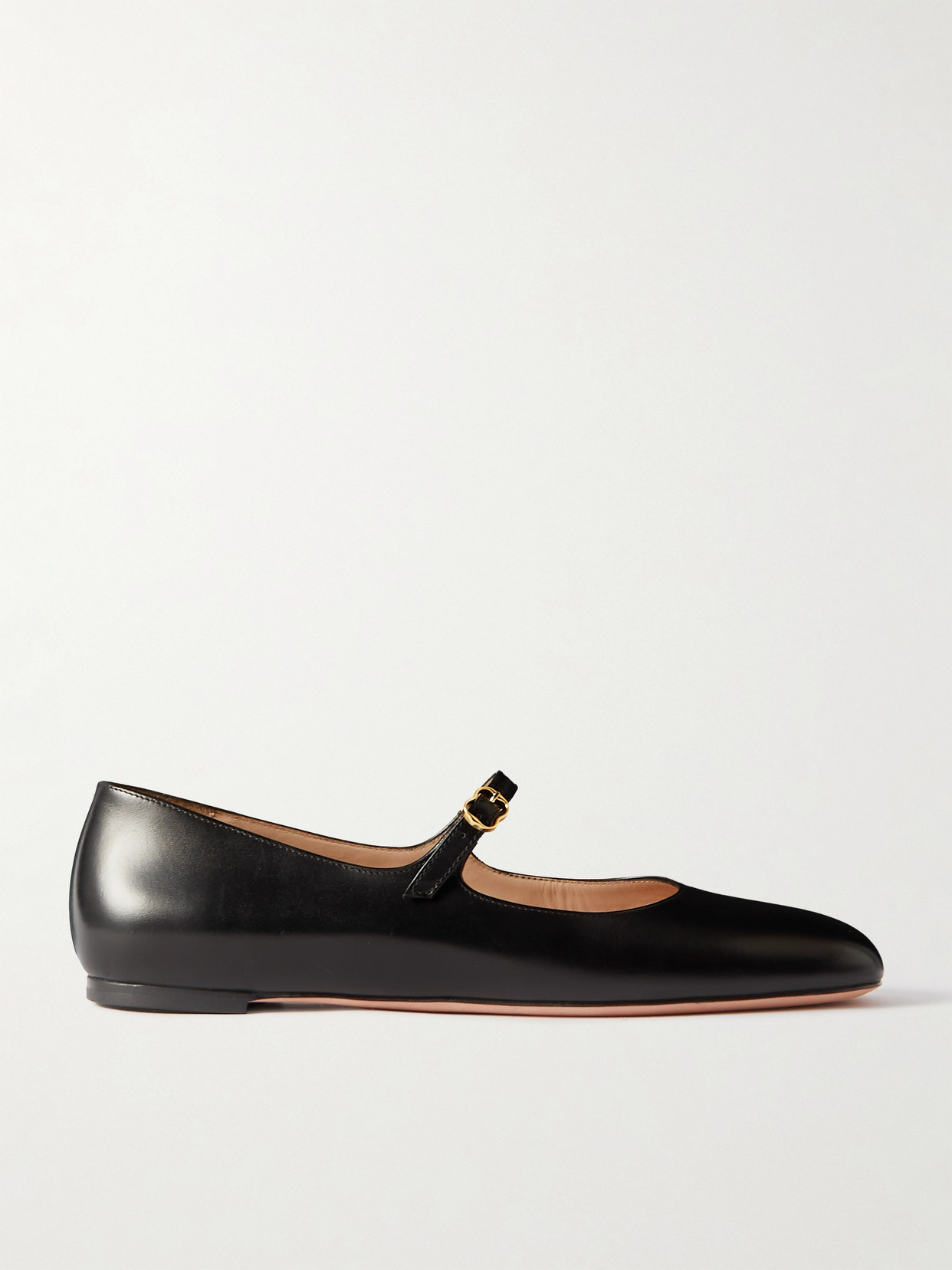 BALLY - Banya Leather Mary Jane Ballet Flats - Black