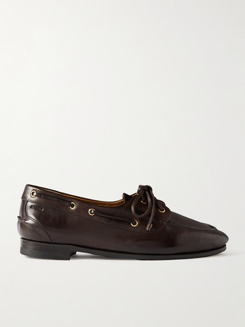 BALLY Pathy leather boat shoes