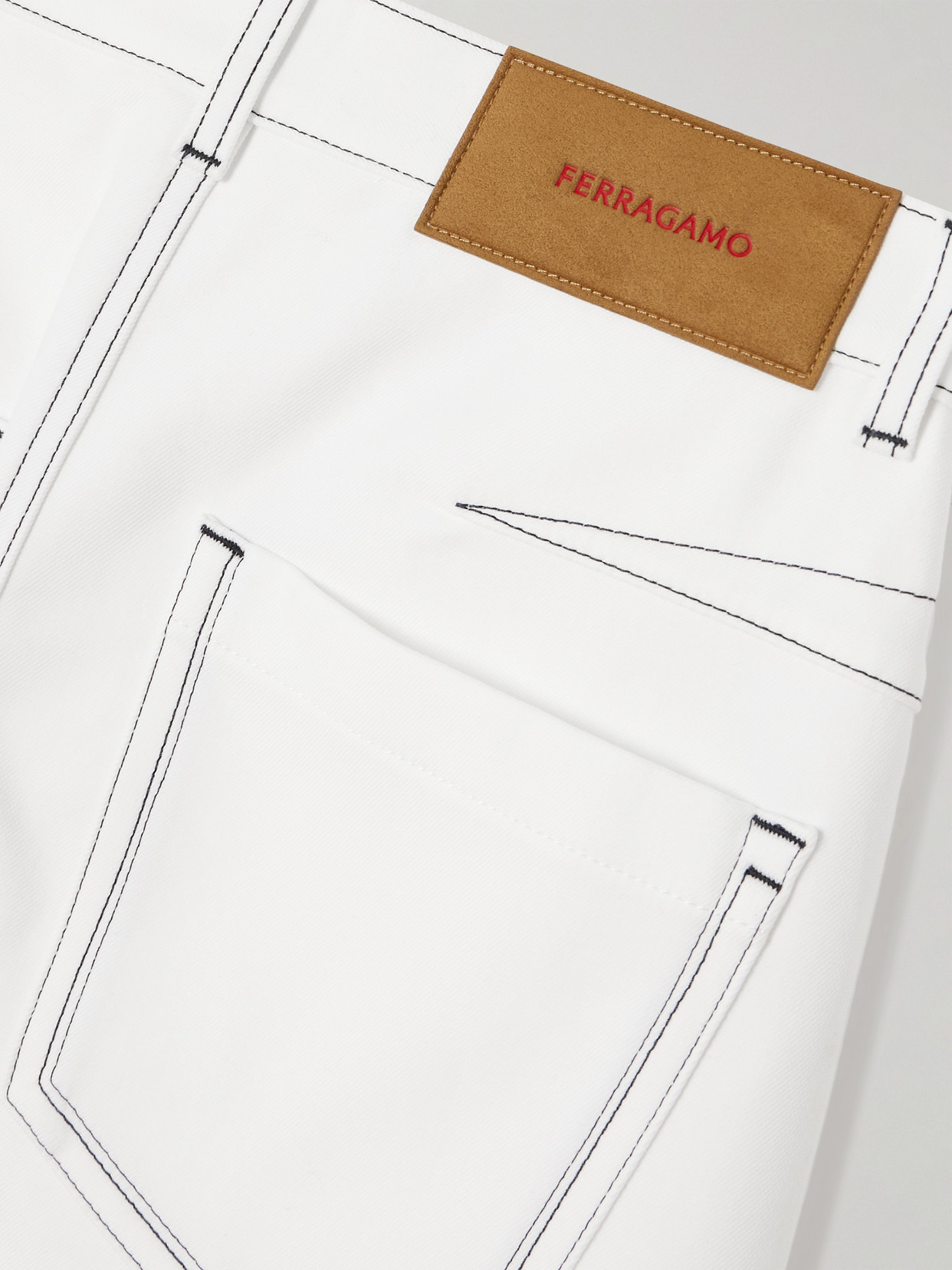 FERRAGAMO BARREL-LEG JEANS