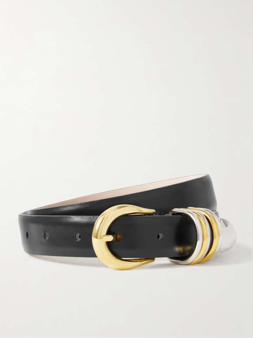 Déhanche Hollyhock Embellished Leather Belt
