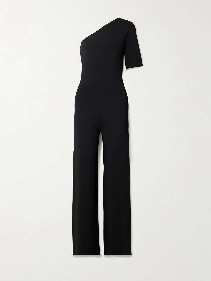 Stella McCartney One-shoulder Stretch-knit Jumpsuit