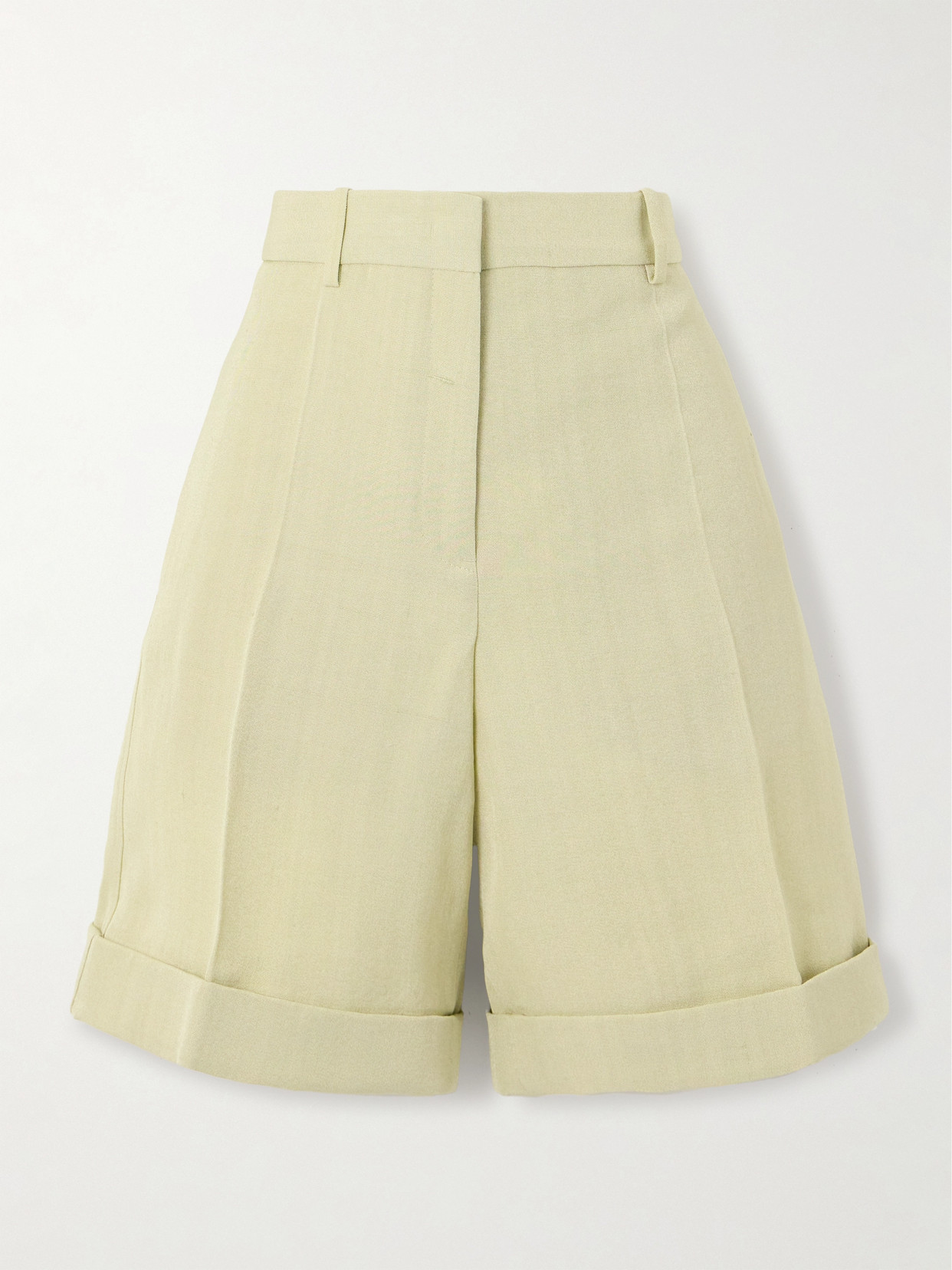 Jil Sander Crepe Shorts In Neutrals