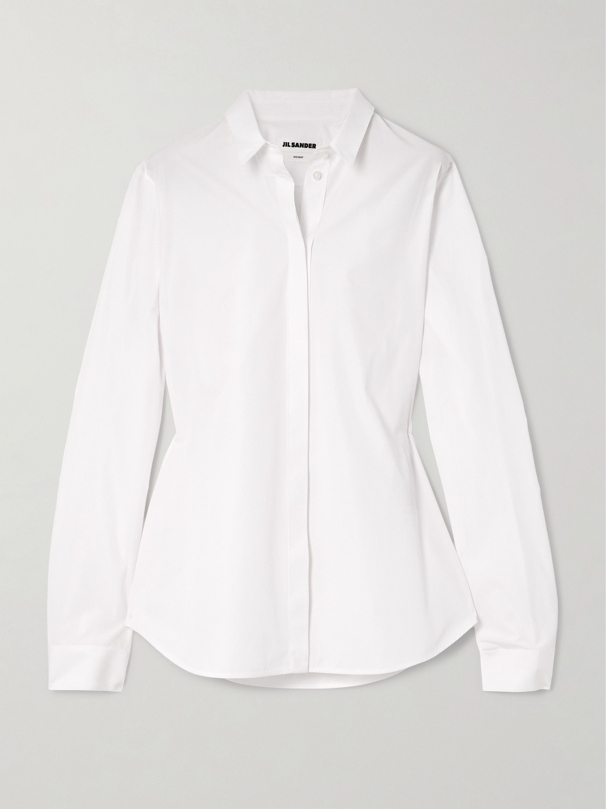 Jil Sander Monday Cotton-poplin Shirt In White