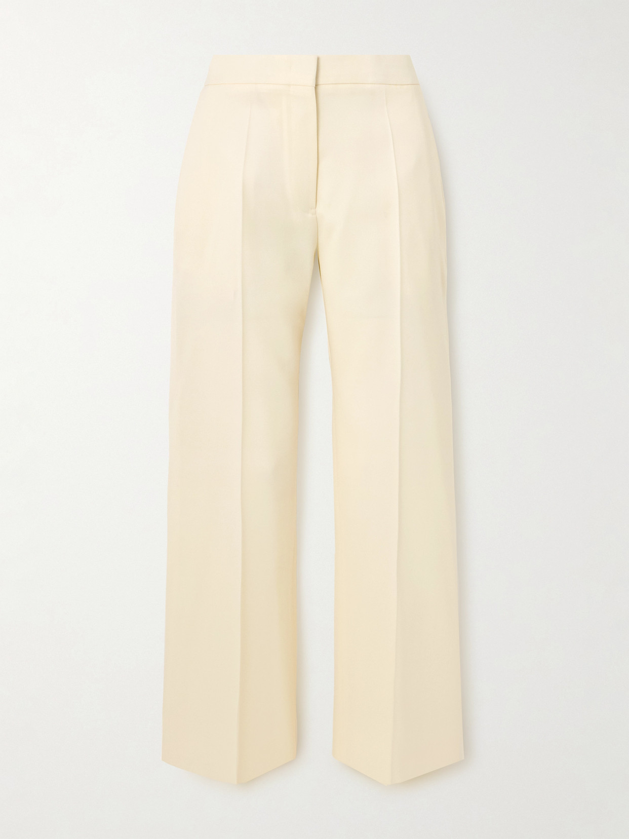Jil Sander - Pleated Wool-twill Straight-leg Pants - Neutrals