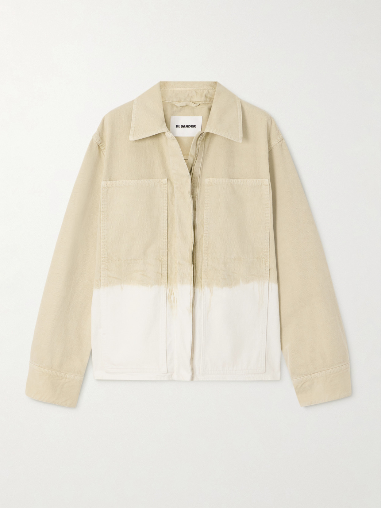 Jil Sander Dégradé Denim Jacket In Neutrals