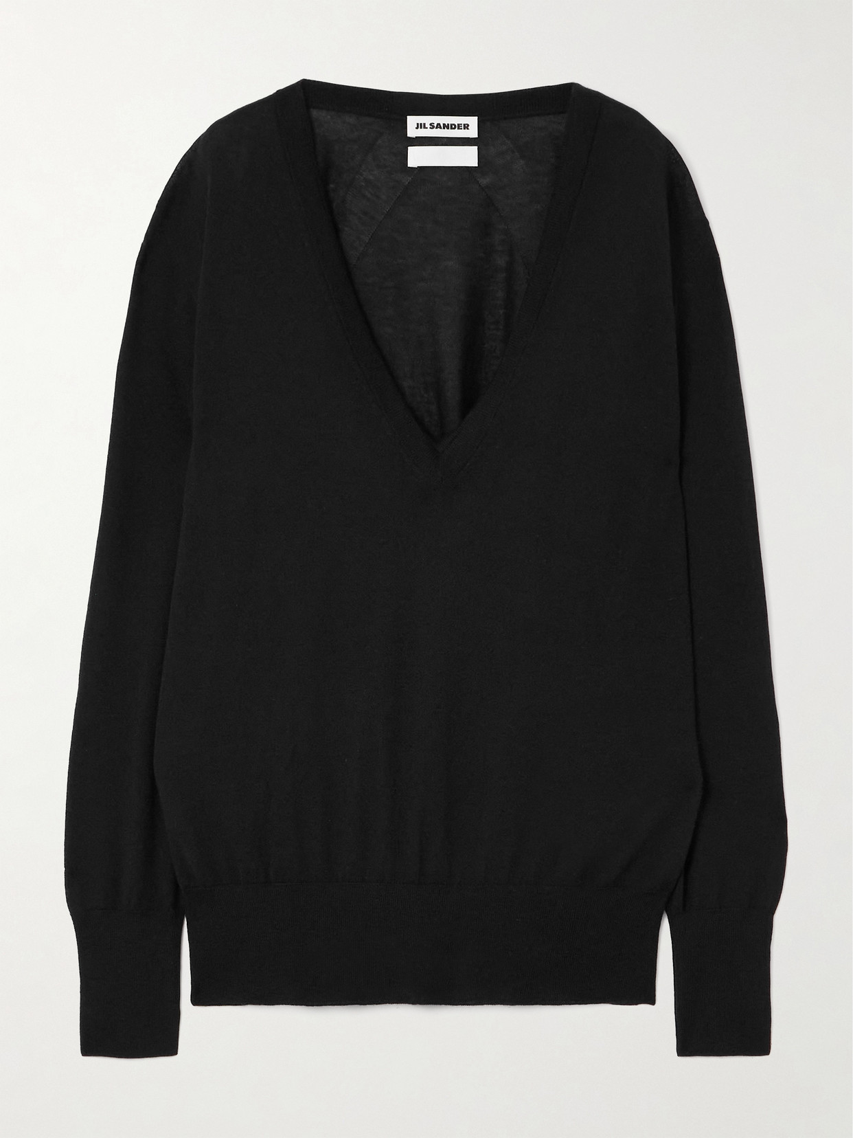 Jil Sander Cashmere Sweater In Black