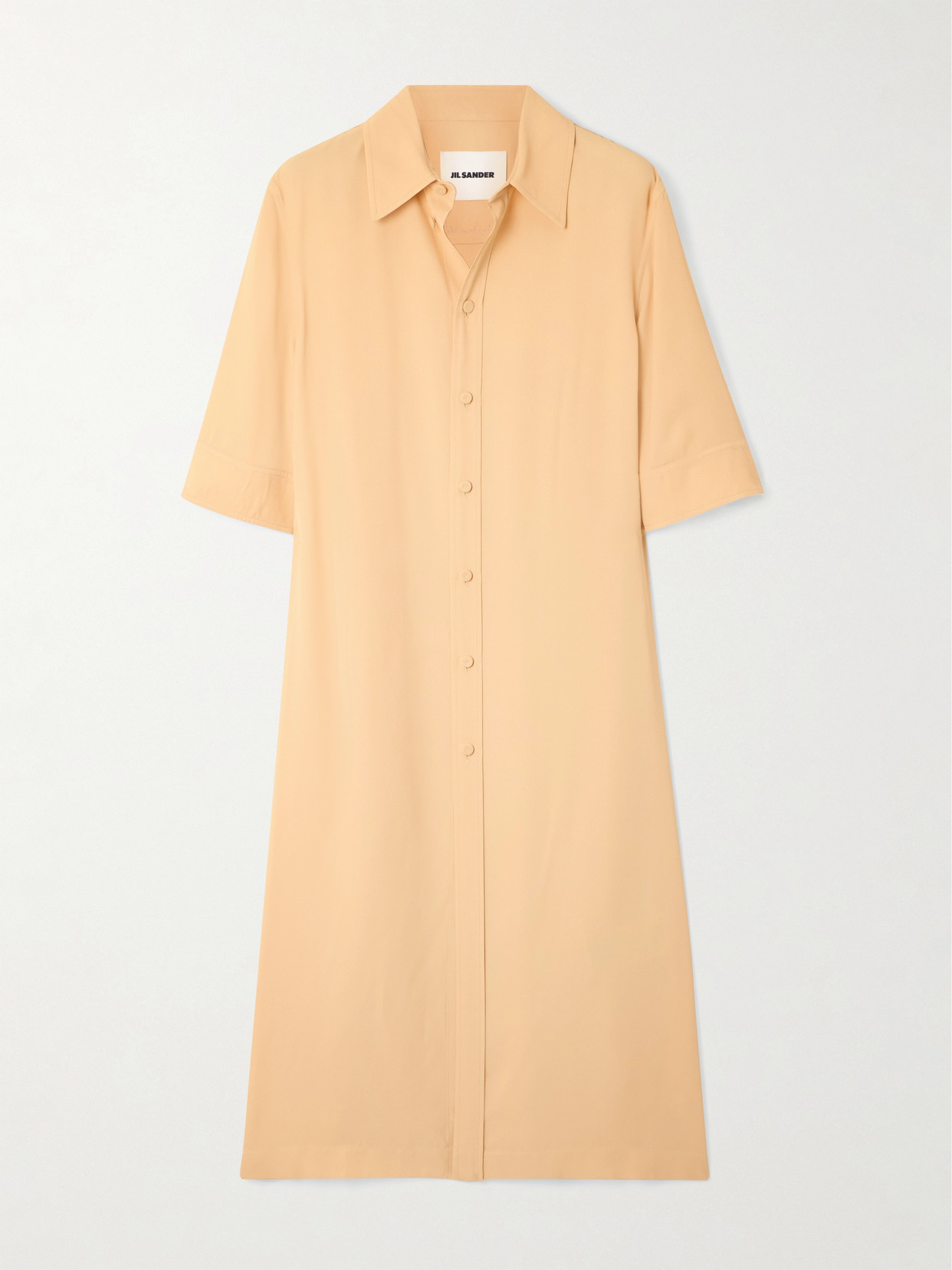 Jil Sander Twill Shirt In Yellow