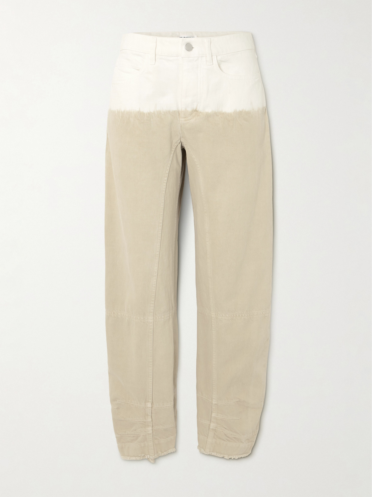 Jil Sander - Dégradé Frayed Mid-rise Straight-leg Jeans - Brown