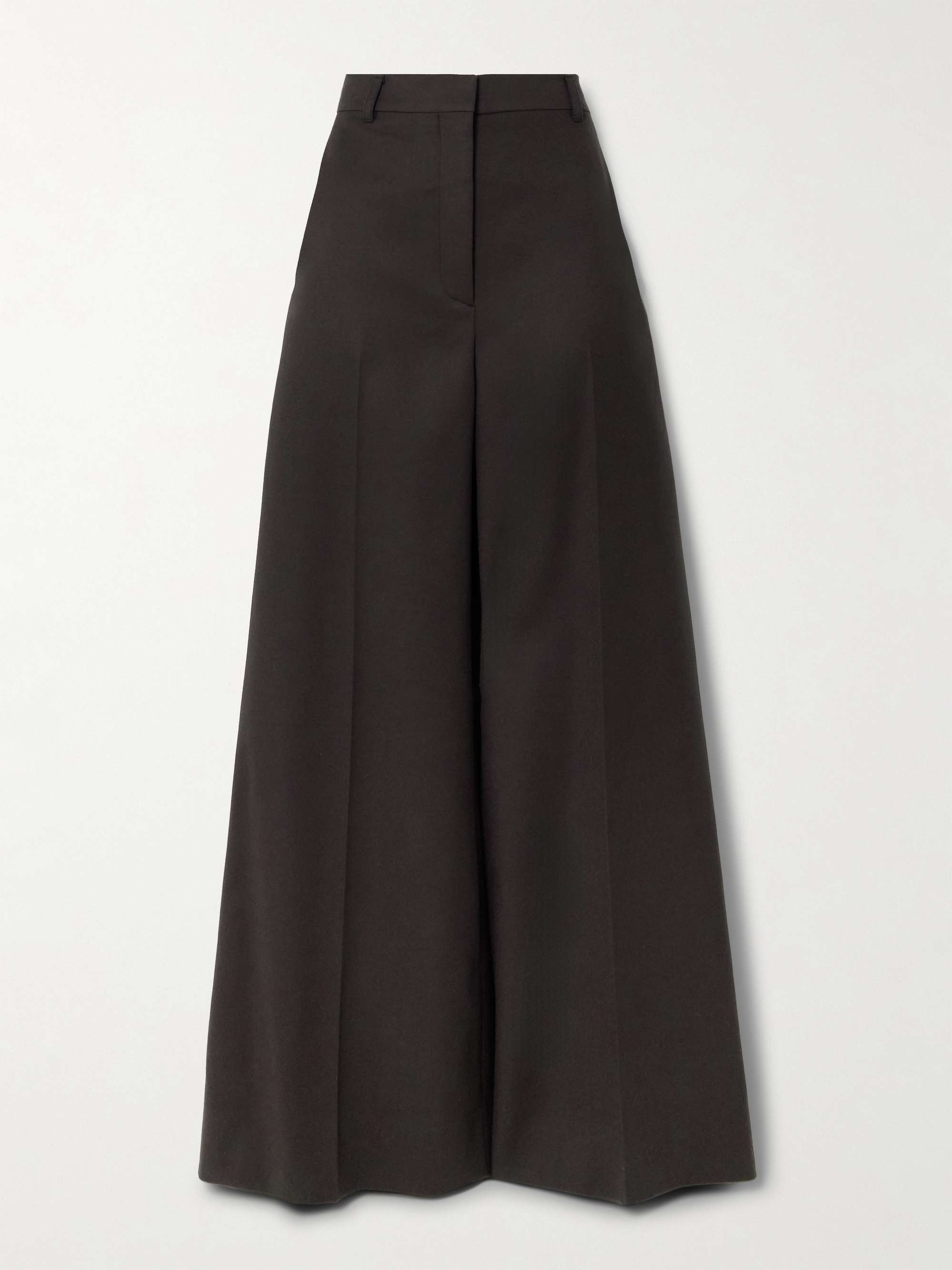 STELLA MCCARTNEY Pleated wool-twill wide-leg pants | NET-A