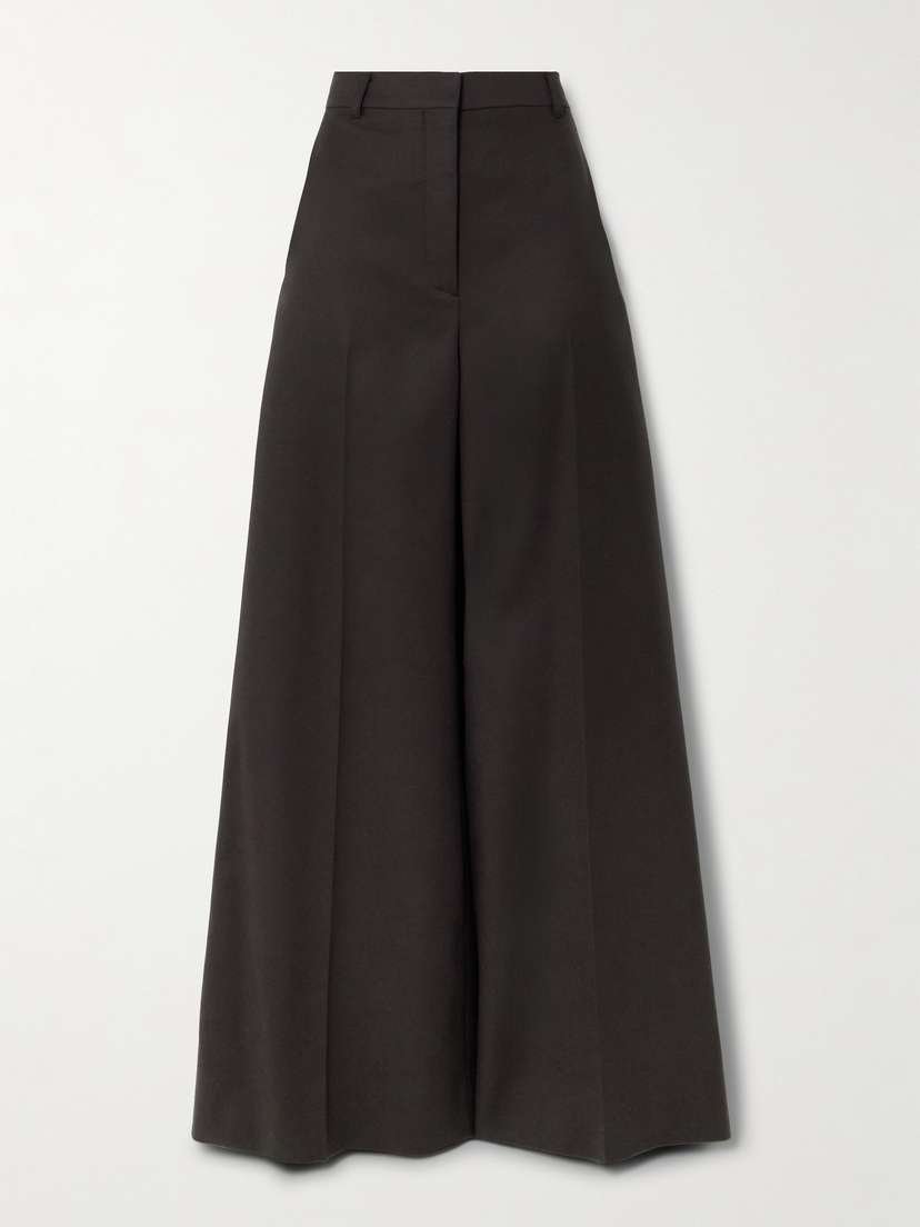 Stella McCartney Pleated Wool-twill Wide-leg Pants