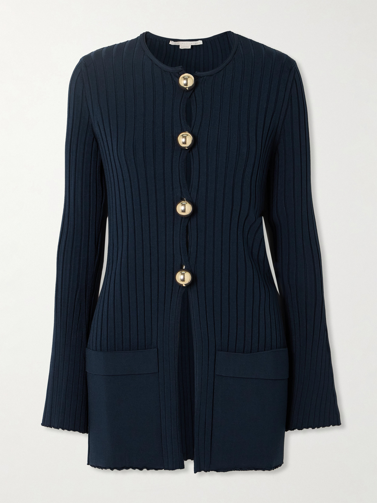 Stella McCartney - Ribbed-knit Cardigan - Blue