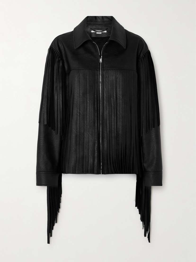 Stella McCartney Fringed Vegetarian Leather Jacket