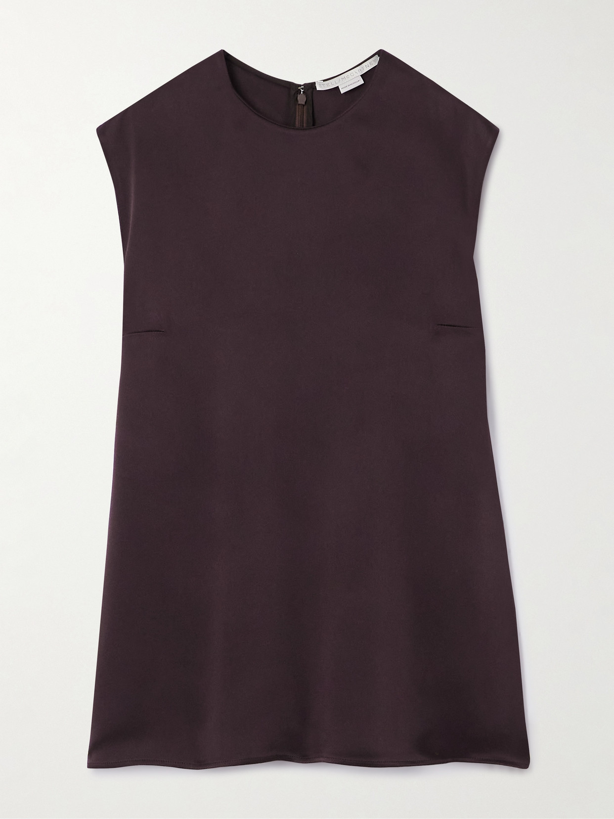 Stella Mccartney Satin Blouse In Brown