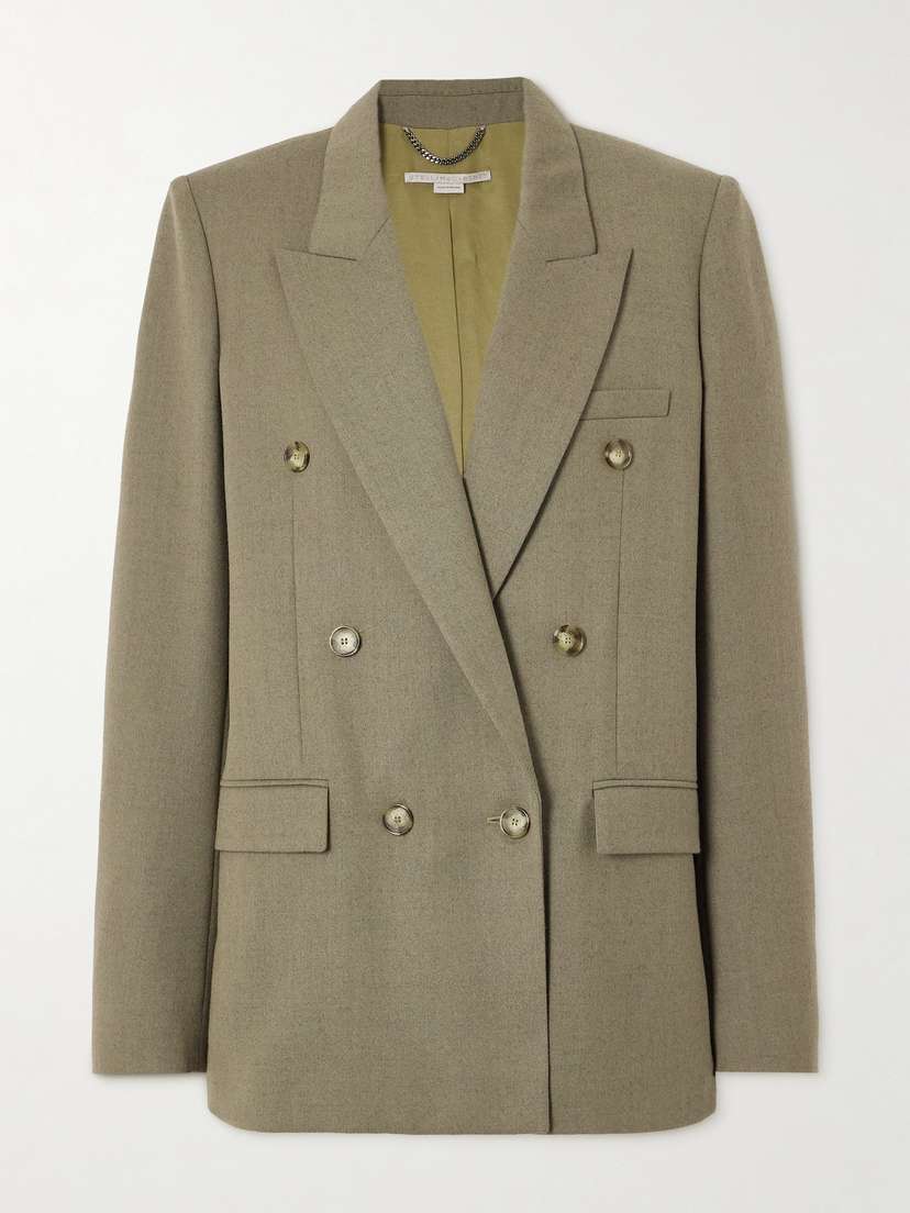 Stella McCartney Doubled-breasted Oversized Wool Blazer