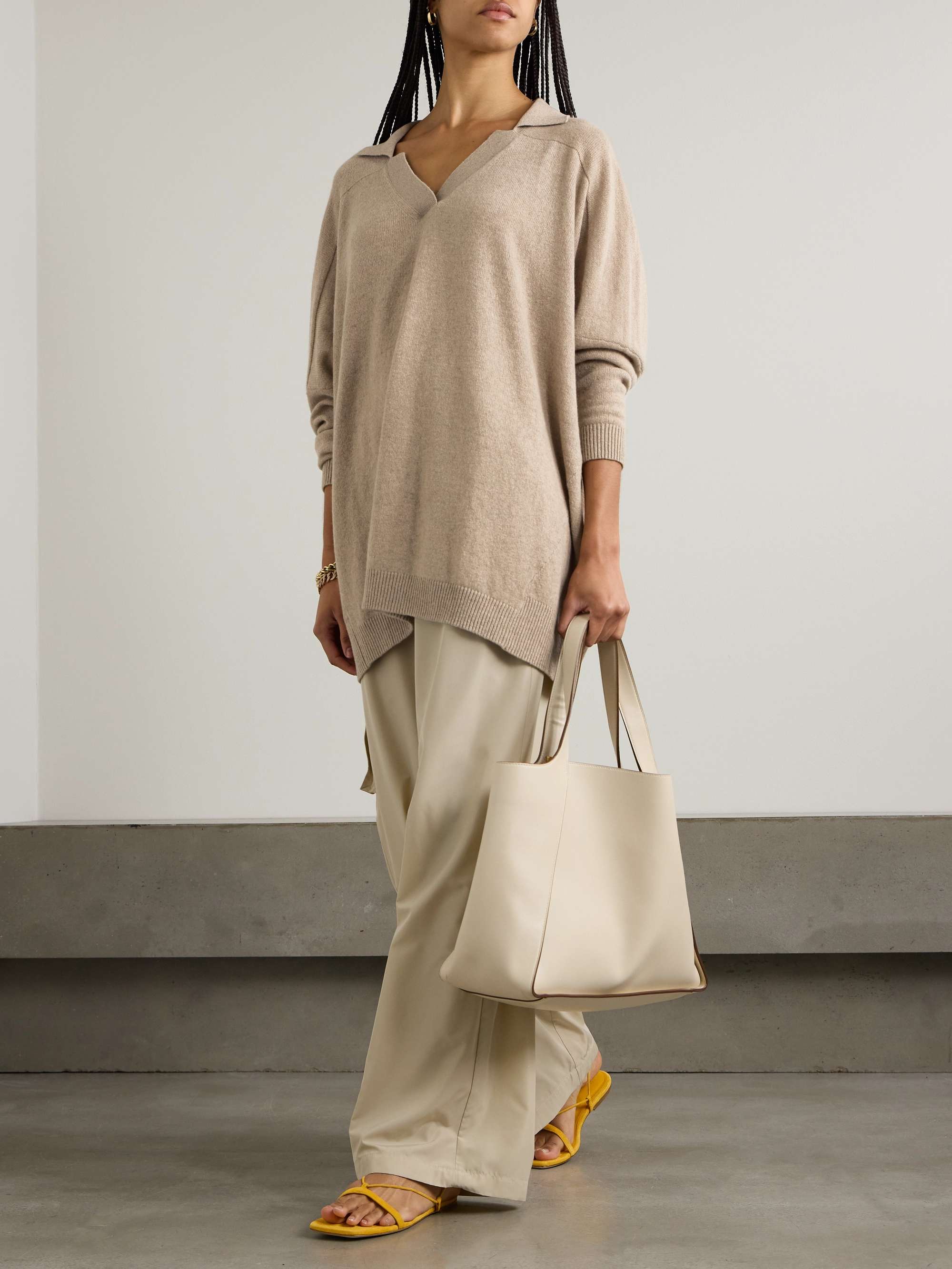 STELLA MCCARTNEY Oversized cashmere and wool blend sweater NET A PORTER