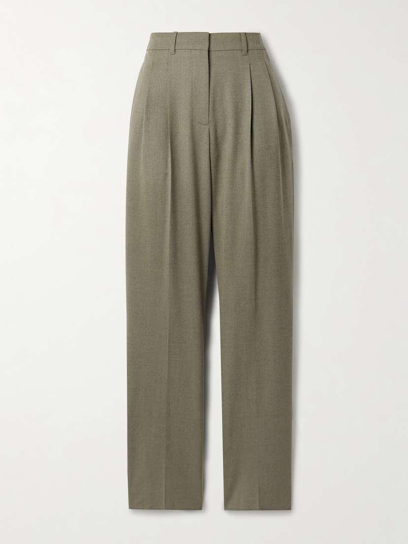 Stella McCartney Pleated Wool-twill Tapered Pants