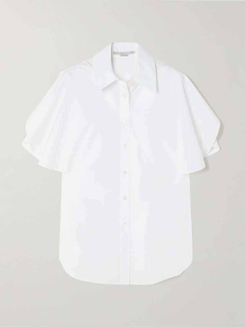 Stella McCartney Paneled Cotton-poplin Shirt